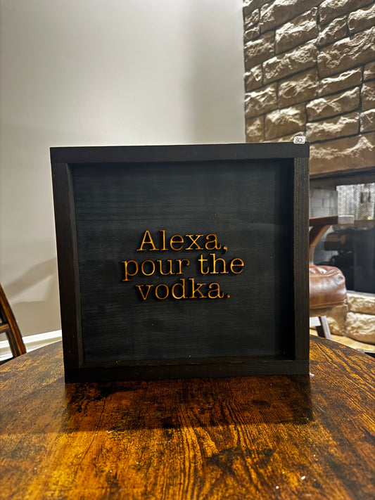 Alexa pour the vodka